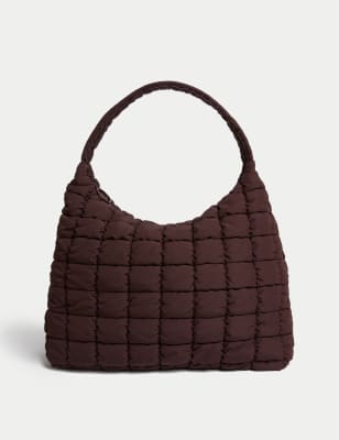 

Womens M&S Collection Nylon Quilted Shoulder Bag - Burgundy, Burgundy