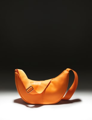 

Womens M&S Collection Umhängetasche aus Kunstleder - Orange, Orange