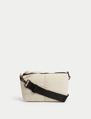 

Womens M&S Collection Umhängetasche aus Nylon - Stein, Stein
