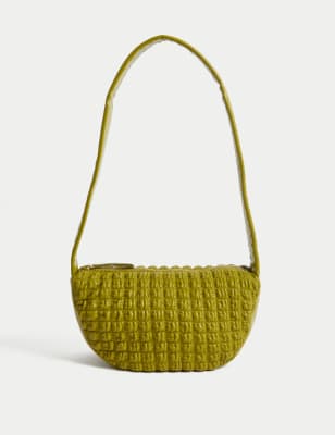 

Womens M&S Collection Umhängetasche mit Steppdesign - Grün, Grün