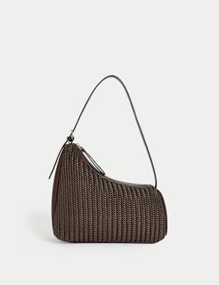 

Womens M&S Collection Woven Shoulder Bag - Brown Mix, Brown Mix