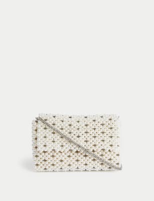 

M&S Collection Bandolera con perlasWomens - Crema, Crema