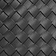 Faux Leather Woven Shoulder Strap, BLACK, swatch