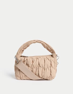 

Womens M&S Collection Quilted Mini Cross Body Bag - Natural, Natural