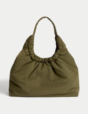 

Womens M&S Collection Ruched Shoulder Bag - Khaki, Khaki