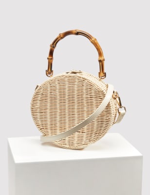 

Womens M&S Collection Rattan Top Handle Grab Bag - Natural, Natural