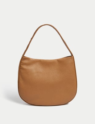 

Womens M&S Collection Leather Shoulder Bag - Latte, Latte
