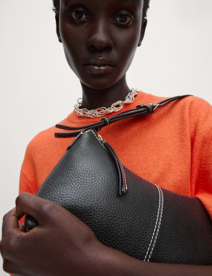 

Womens M&S Collection Leather Underarm Shoulder Bag - Black, Black