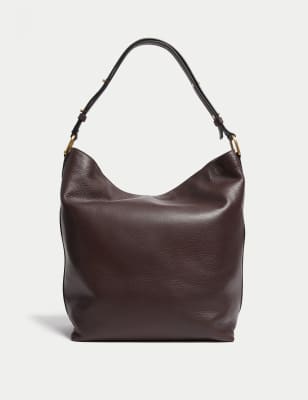 

Womens M&S Collection Leather Shoulder Bag - Burgundy, Burgundy