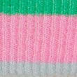 Knitted Striped Beanie Hat, PINK MIX, swatch