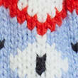 Knitted Fair Isle Hat & Gloves Gift Set, BLUE MIX, swatch