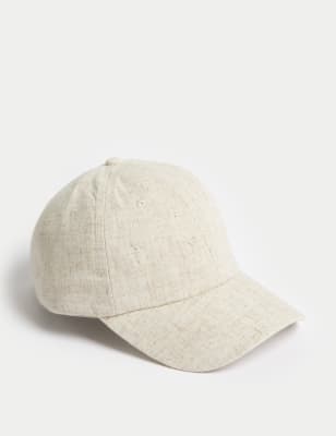 

Womens M&S Collection Pure Cotton Baseball Cap - Natural, Natural