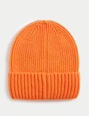 

Womens M&S Collection Knitted Beanie - Tangerine, Tangerine