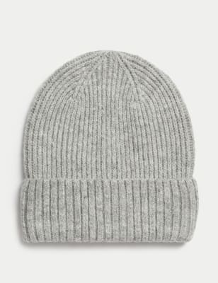 

Womens M&S Collection Knitted Beanie - Grey Marl, Grey Marl