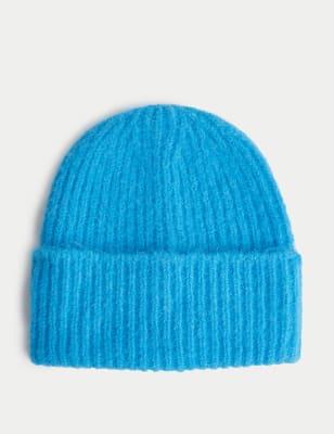 

Womens M&S Collection Ribbed Beanie - Turquoise, Turquoise