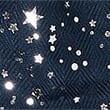 Star Foil Printed Scarf, NAVY MIX, swatch