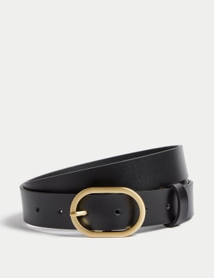 

Womens M&S Collection Leather Jean Belt - Black, Black