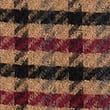 Woven Checked Fringed Scarf, BURGUNDY MIX, swatch