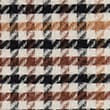 Checked Fringed Scarf, BROWN MIX, swatch