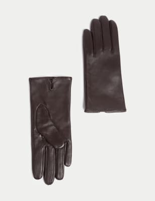 

Womens M&S Collection Leather Gloves - Burgundy, Burgundy