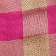 Checked Fringed Scarf with Wool, PINK MIX, swatch