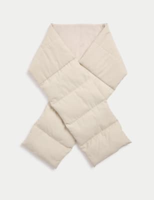 

Womens M&S Collection Quilted Puffer Scarf - Cream, Cream