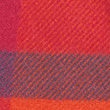 Woven Checked Tassel Scarf, RED MIX, swatch