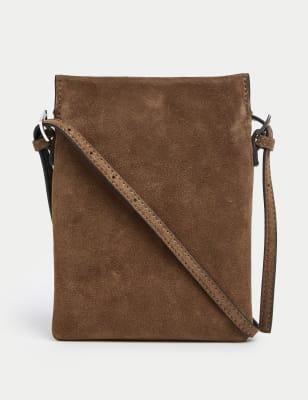 

Womens Autograph Suede Cross Body Bag - Chocolate, Chocolate