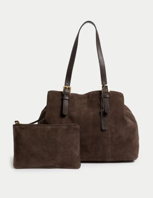 

Womens Autograph Suede Tote Bag - Chocolate, Chocolate