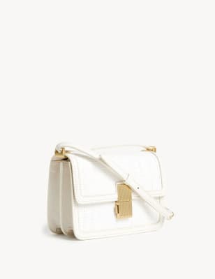 M&S COLLECTION Pebble Grain Leather Cross Body shops Bag