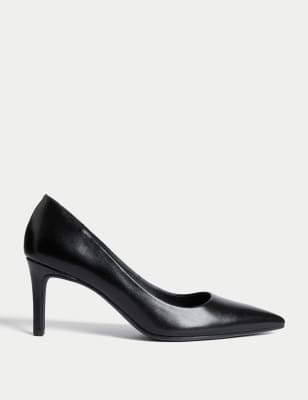 

Womens M&S Collection Stiletto Heel Pointed Court Shoes - Black, Black