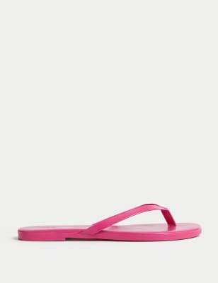 

M&S Collection Sandalias de dedo con puntera planaWomens - Hot Pink, Hot Pink