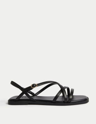 

Womens M&S Collection Strappy Flat Sandals - Black, Black