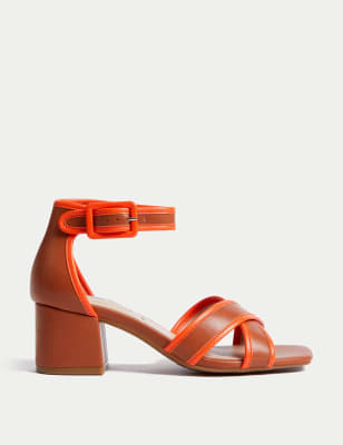 Buy Wide Fit Ankle Strap Block Heel Sandals at Marks Spencer