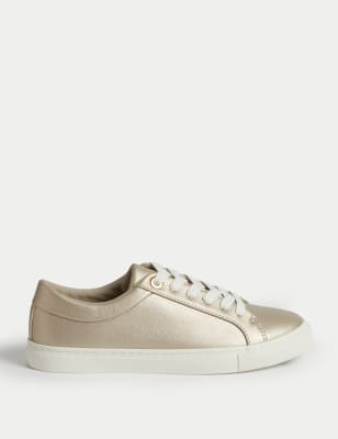 

Womens M&S Collection Lace Up Trainers - Gunmetal, Gunmetal
