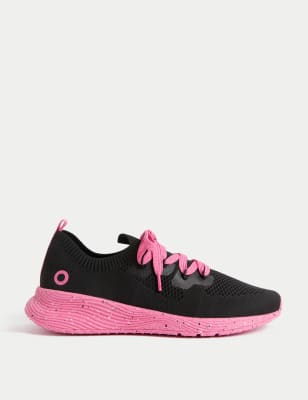 

Marks & Spencer Knitted Lace Up Trainers (FEMALE, BLACK MIX, 7)
