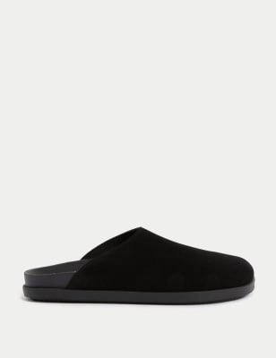 

Womens M&S Collection Suede Flatform Mules - Black, Black