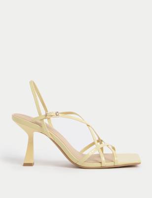 

Womens M&S Collection Strappy Stiletto Heel Square Toe Sandals, Yellow