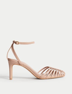 

Womens M&S Collection Strappy Stiletto Heel Sandals, Blush