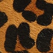 Leather Leopard Print Flat Ballet Pumps, BROWN MIX, swatch