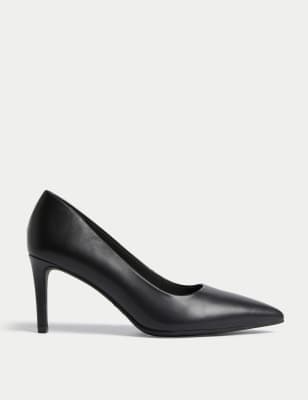 

Womens M&S Collection Stiletto Heel Pointed Court Shoes - Black, Black