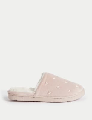 

Womens M&S Collection Mule Slippers with Secret Support - Pink, Pink