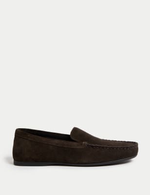 

Womens M&S Collection Suede Flat Loafers - Brown, Brown