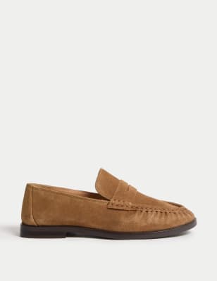 

Womens M&S Collection Suede Loafers - Taupe, Taupe