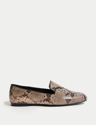 

Womens M&S Collection Flat Loafers - Brown Mix, Brown Mix