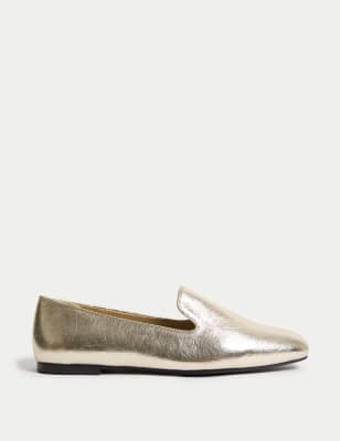 

Womens M&S Collection Flatform Loafers - Gold, Gold