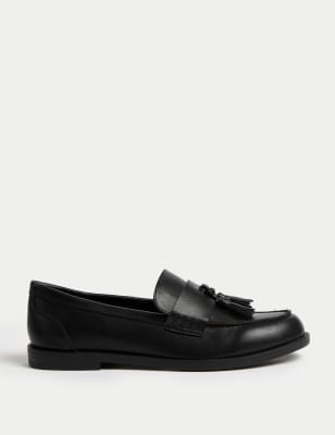 

Womens M&S Collection Slip On Flatform Loafers - Black, Black