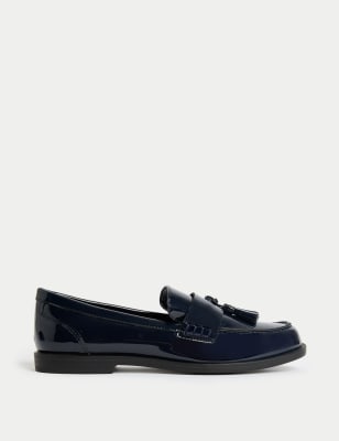 

Womens M&S Collection Tassel Block Heel Loafer - Navy, Navy