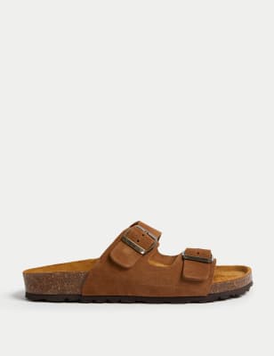 

Womens M&S Collection Suede Footbed Sliders - Chestnut, Chestnut