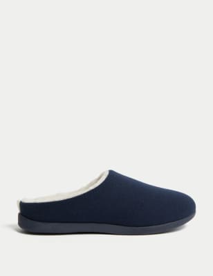 

Womens M&S Collection Mule Slippers with Secret Support - Navy Mix, Navy Mix